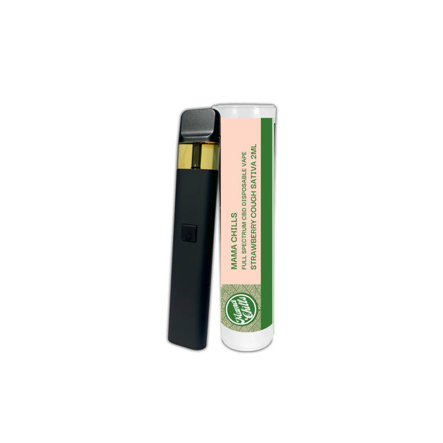 FULL SPECTRUM 2ML CBD VAPE STRAWBERRY COUGH SATIVA