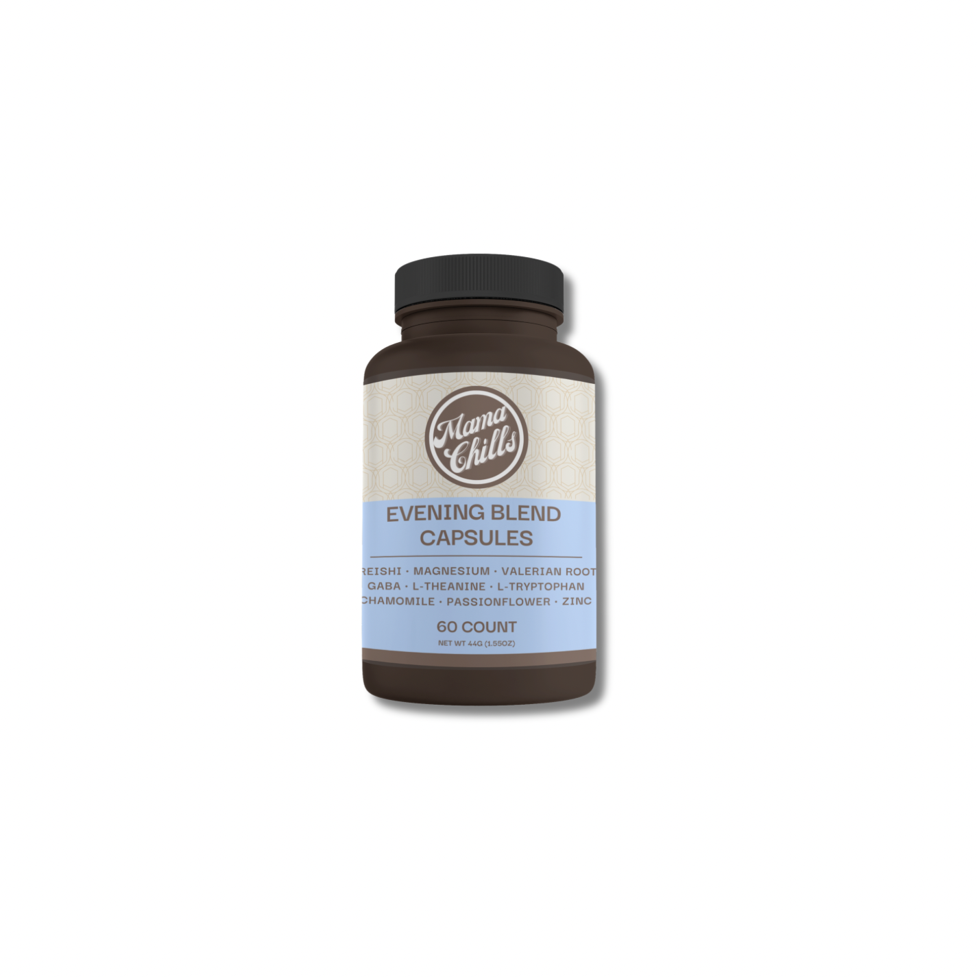 MAMA CHILLS MUSHROOM WELLNESS EVENING BLEND CAPSULES- 60 COUNT