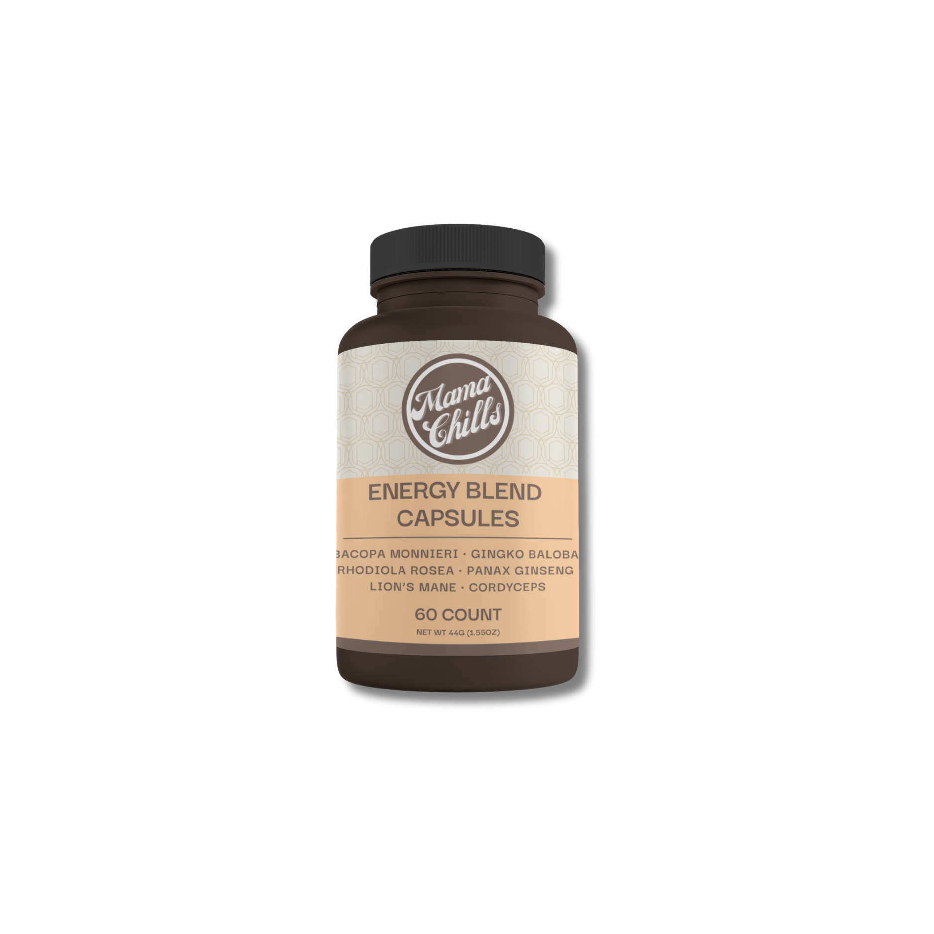 MAMA CHILLS MUSHROOM WELLNESS ENERGY BLEND CAPSULES- 60 COUNT